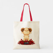 Kawaii Zodiac Neos Widder Tragetasche (Rückseite)