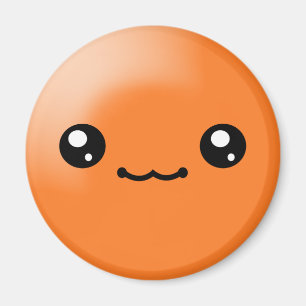 Kawaii Zucker punktiert orange glücklichen Magnet