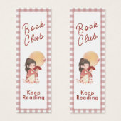 Kawaii Zurück zum School Book Club Lesezeichen (Vorne & Hinten)
