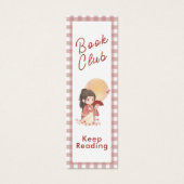 Kawaii Zurück zum School Book Club Lesezeichen (Vorderseite)
