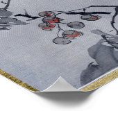 Kawanabe Kyōsai Bird und Frog Poster (Ecke)