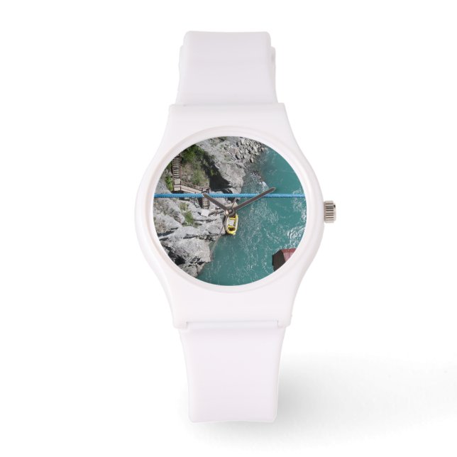 Kawarau Bridge Bungy POV, Queenstown, Neuseeland Armbanduhr (Vorderseite)