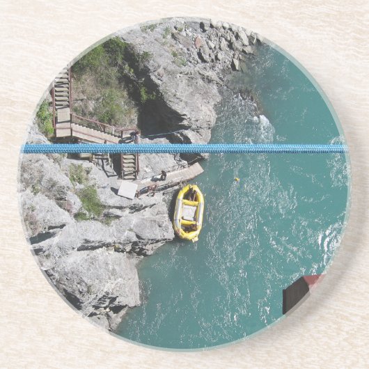 Kawarau Bridge Bungy POV, Queenstown, Neuseeland Getränkeuntersetzer (Vorne)