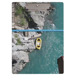 Kawarau Bridge Bungy POV, Queenstown, Neuseeland Klemmbrett