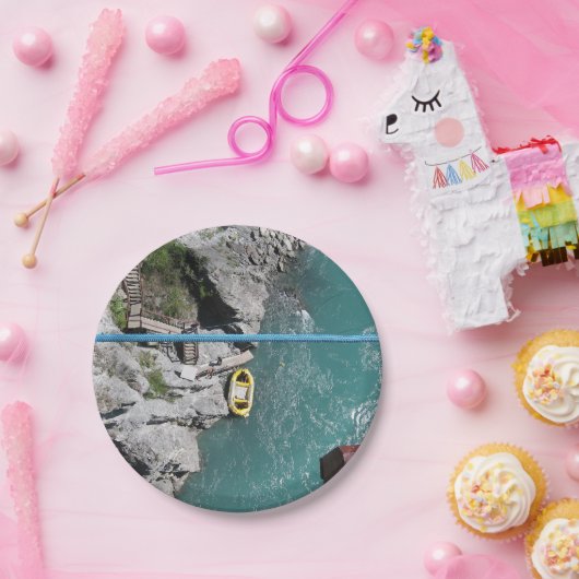 Kawarau Bridge Bungy POV, Queenstown, Neuseeland Pappteller (Party)