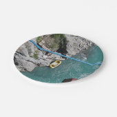Kawarau Bridge Bungy POV, Queenstown, Neuseeland Pappteller (Schrägansicht)