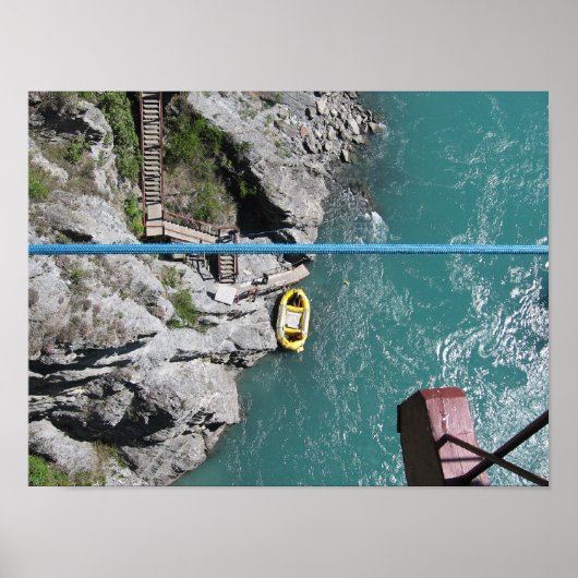 Kawarau Bridge Bungy POV, Queenstown, Neuseeland Poster (Vorne)
