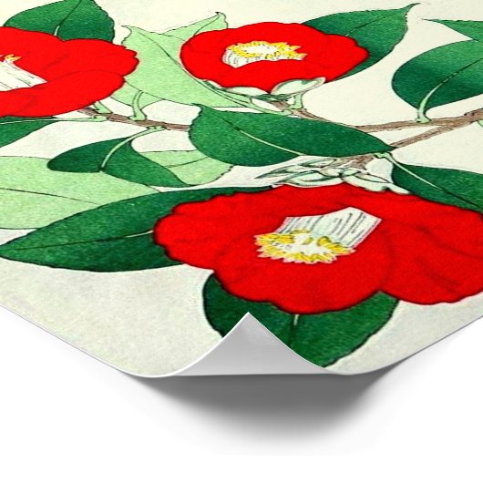 Kawarazaki Shodo Blumenkalender Japan Blume Poster (Ecke)