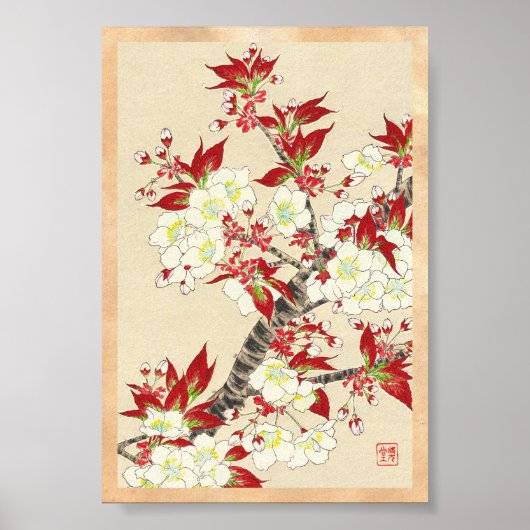 Kawarazaki Shodo Blumenkalender von Japan Poster (Vorne)