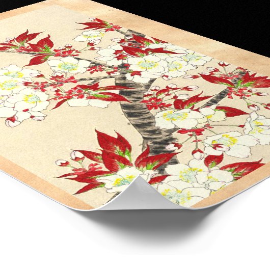 Kawarazaki Shodo Blumenkalender von Japan Poster (Ecke)
