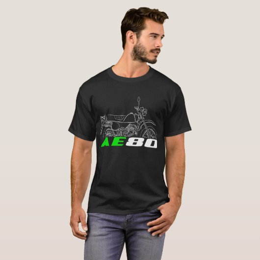 Kawasaki AE80 1981-1986 T-Shirt (Vorne ganz)