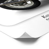 Kawasaki GPZ 600R Ninja Motorrad - A3 Großdruck Poster (Ecke)