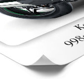 Kawasaki H2SX SE Ninja Motorrad - A3 Poster (Ecke)