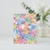 Kawasaki Japan City Map Postkarte (Stehend Vorderseite)