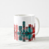 Kawasaki Japan Skyline Kaffeetasse (VorderseiteRechts)