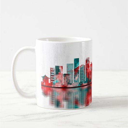 Kawasaki Japan Skyline Kaffeetasse (Links)