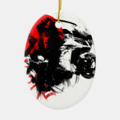 Kawasaki Keramik Ornament (Vorne)