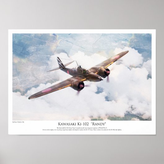 Kawasaki Ki-102 "Randy" Poster (Vorne)