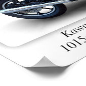 Kawasaki KZ1000 Z1R Motorrad - A3 Großdruck Poster (Ecke)