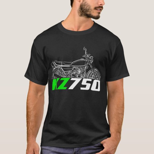 Kawasaki KZ750B 1976-1980 T-Shirt (Vorderseite)