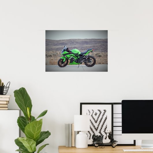 Kawasaki Ninja 300 Poster (Heimbüro)
