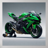 Kawasaki Ninja H2R Poster (Vorne)