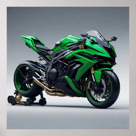 Kawasaki Ninja H2R Poster (Vorne)