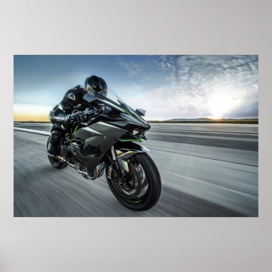 Kawasaki Ninja Motorbike Poster (Vorne)