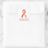 Kawasaki-Syndrom Advocate White Square Sticker (Tasche)