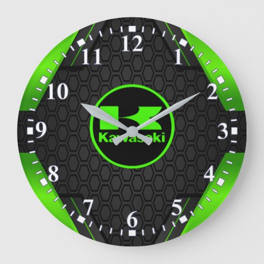 KAWASAKY Cool Clock Große Wanduhr (Vorderseite)