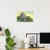 Kawase Hasui Pacific Transport Lines Himeji Castle Poster (Heimbüro)