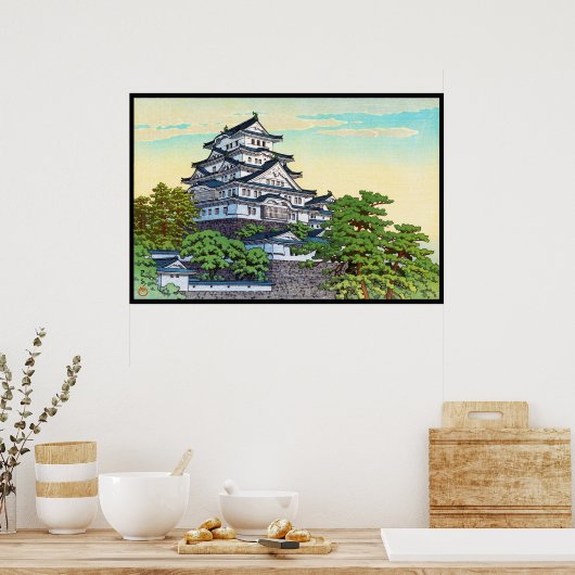 Kawase Hasui Pacific Transport Lines Himeji Castle Poster (Küche)