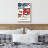 Kawase Hasui Snow at Ueno Kiyomizudo hangart Leinwanddruck (Insitu (Schlafzimmer))