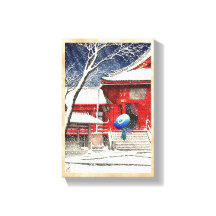 Kawase Hasui Snow at Ueno Kiyomizudo hangart