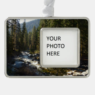 Kaweah River im Sequoia National Park Rahmen-Ornament Silber
