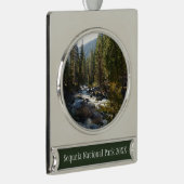 Kaweah River im Sequoia-Nationalpark Banner-Ornament Silber (Rechts)