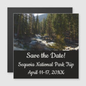 Kaweah River im Sequoia-Nationalpark Magnetkarte (Vorne/Hinten)