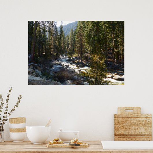Kaweah River im Sequoia-Nationalpark Poster (Küche)