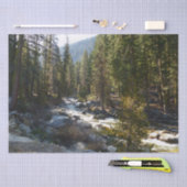 Kaweah River im Sequoia-Nationalpark Seidenpapier (Handwerk)