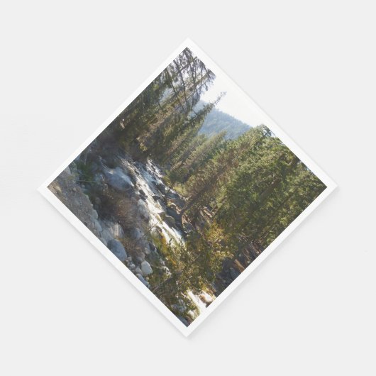 Kaweah River im Sequoia-Nationalpark Serviette (Ecke)