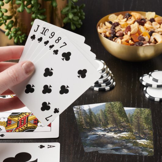 Kaweah River im Sequoia-Nationalpark Spielkarten (In Situ)