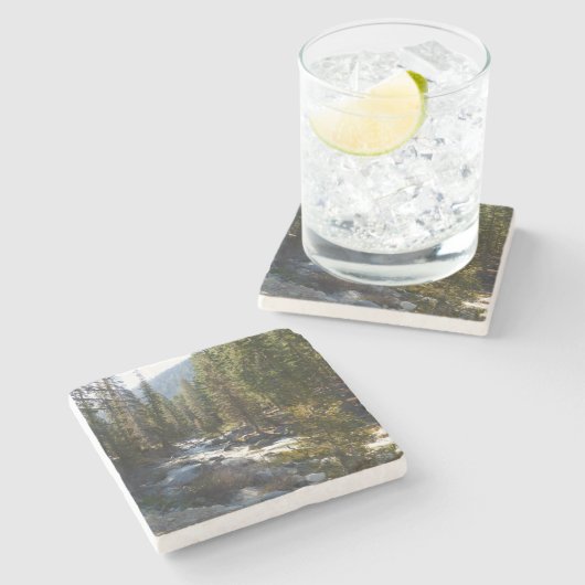 Kaweah River im Sequoia-Nationalpark Steinuntersetzer (Seitenansicht)