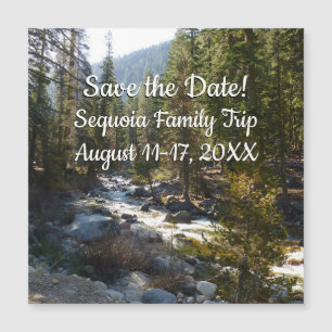 Kaweah River in Sequoia Save the Date Magnetkarte