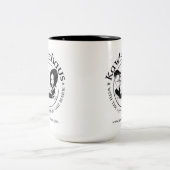 Kawfeehaus Zweifarbige Tasse (Mittel)
