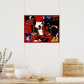 Kawhi Leonard Game Gewinner-Feier Poster (Küche)