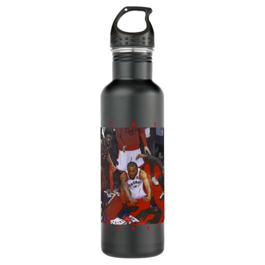 Kawhi Leonard-Gewinner Edelstahlflasche (Vorderseite)