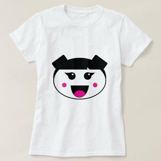 Kawii Mädchen T-Shirt (Design vorne)