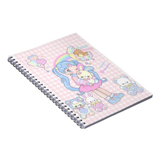 Kawii Sweet Dreams (Spirail Notebook Pastel Farbe) Notizblock (Rechte Seite)
