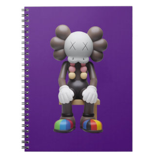 KAWS bei Erholung Notebook - Einzigartiger Frontab Notizblock