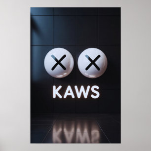 Kaws Companion: Graffiti Splash Poster